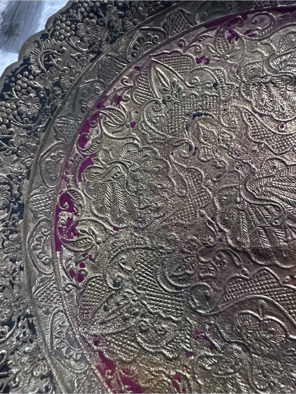 Ornate Decorative Brass plate
